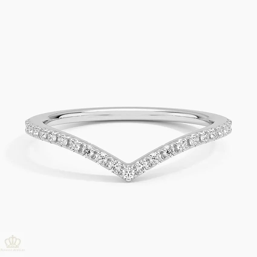 Flair Diamond Ring 0.17ctw Wedding Band Ring - LR40 Camélia™