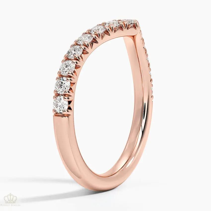 0.41CTW Sienna Contour Wedding Band Ring - LR58 Camélia™
