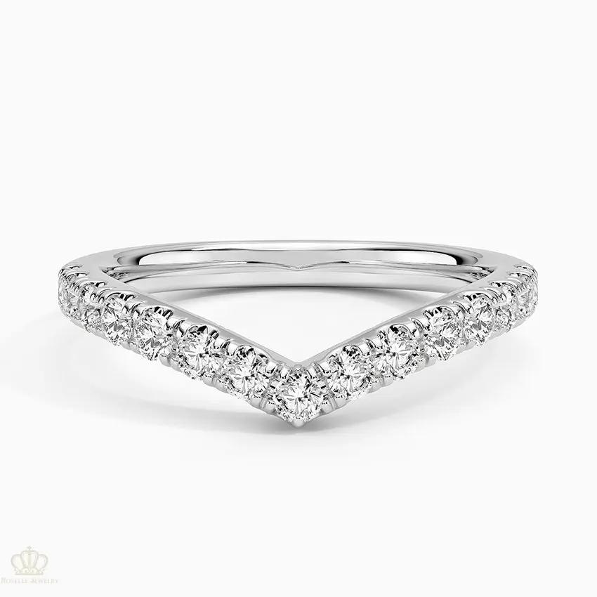 Grand Flair Diamond 0.41ctw Wedding Band Ring - LR42 - Roselle Jewelry