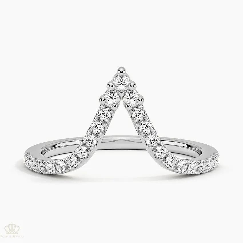 0.20CTW Nouveau Wedding Band Ring - LR29 Camélia™