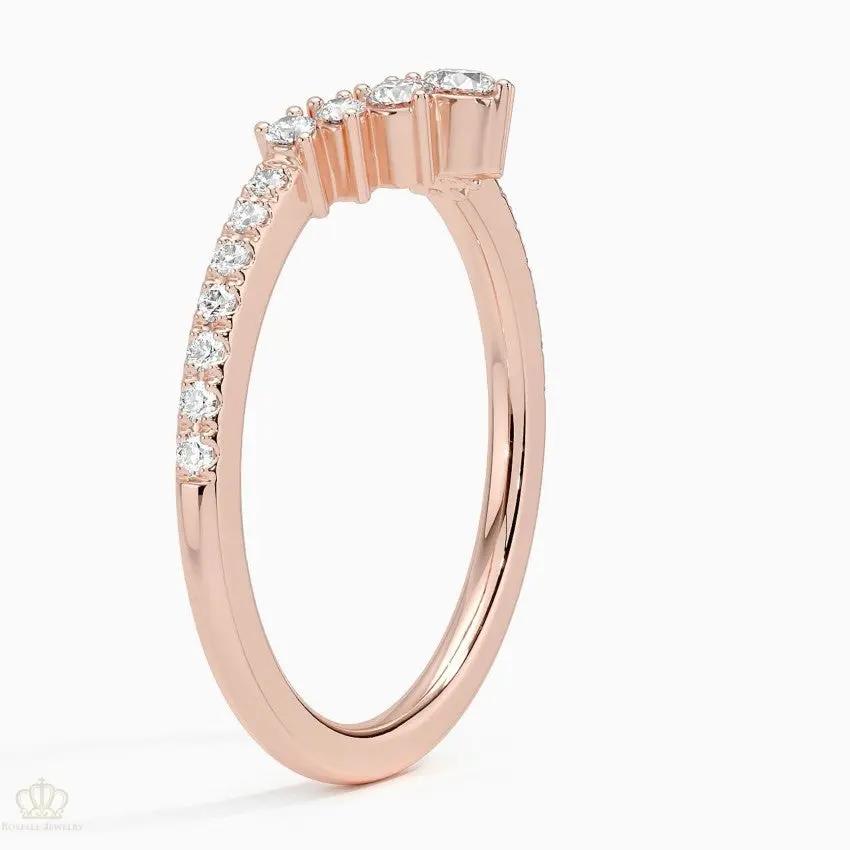 Luxe Belle Wedding Band Ring - LR102 Camélia™