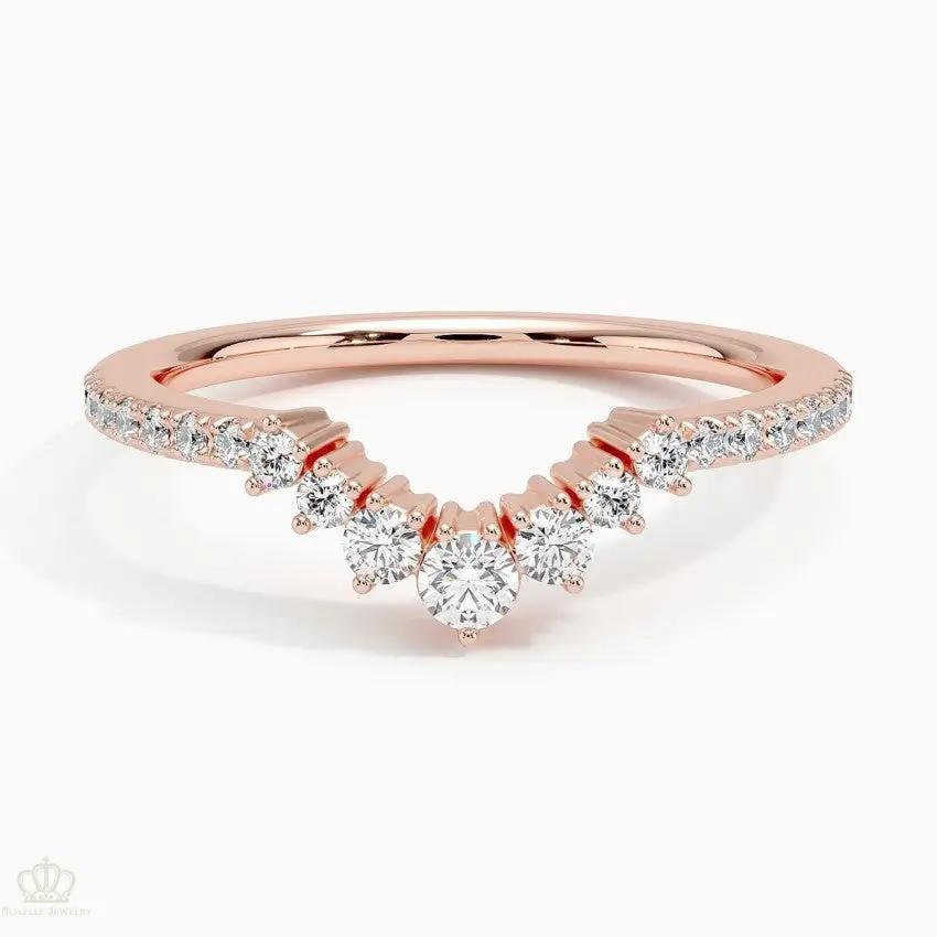 Luxe Belle Wedding Band Ring - LR102 Camélia™