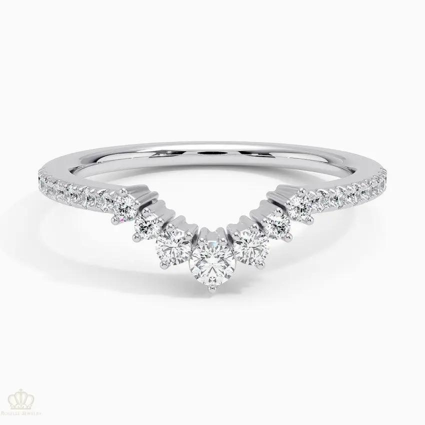 Luxe Belle Wedding Band Ring - LR102 Camélia™