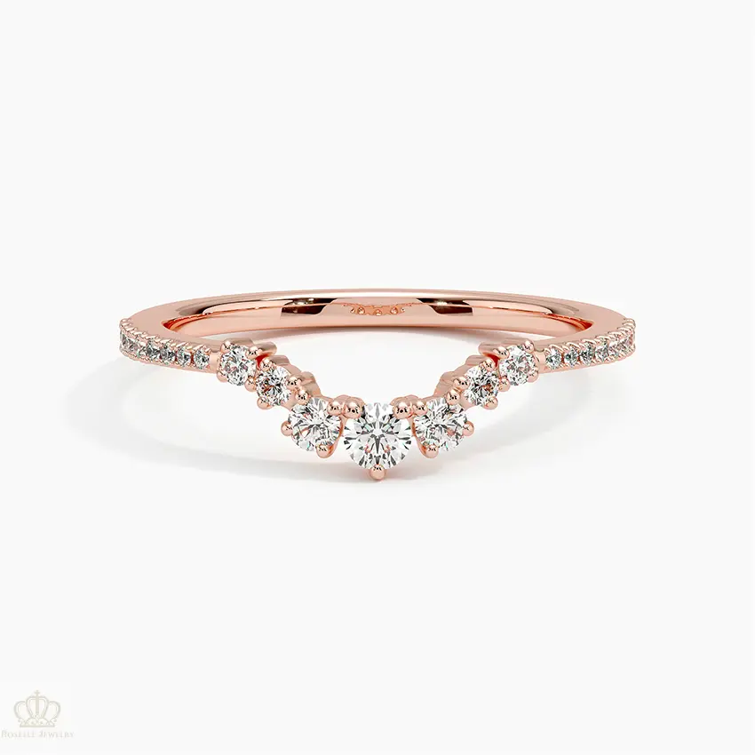 Luxe Aria Contoured Wedding Band Ring - LR106 Camélia™