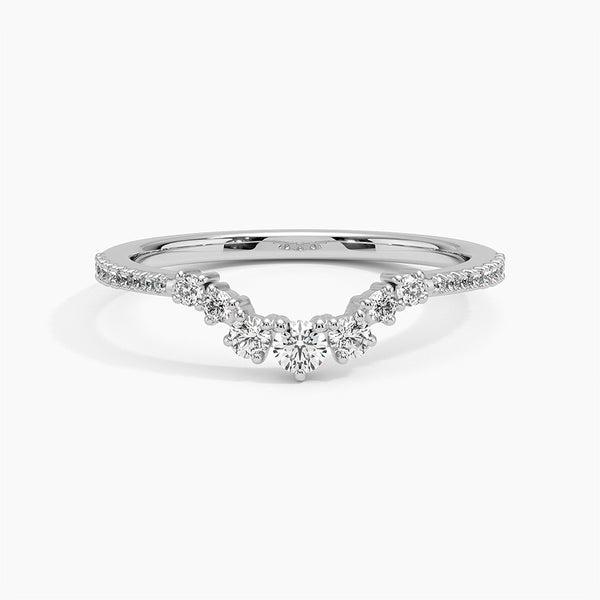 Luxe Aria Contoured Wedding Band Ring - LR106
