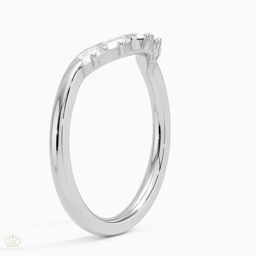Staccato Baguette Wedding Band Ring - LR85 Camélia™