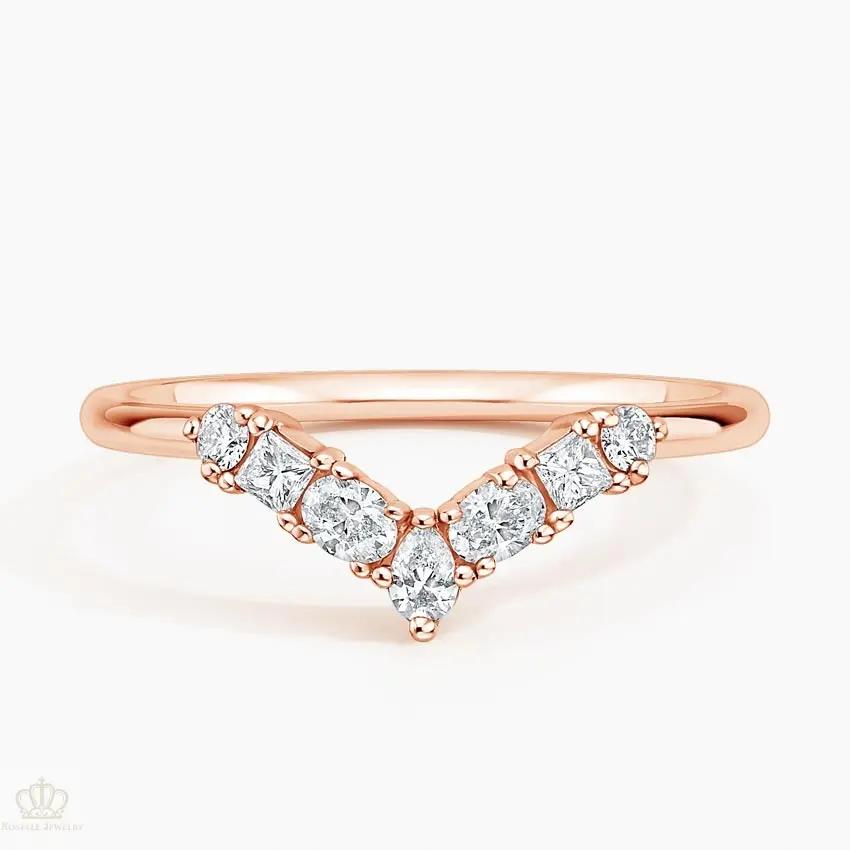 Desirée Contoured Wedding Band Ring - LR108 Camélia™