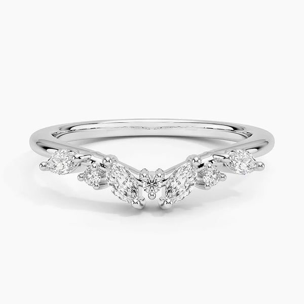 0.28CTW Luxe Yvette Diamond Wedding Band Ring - LR56 - Roselle Jewelry