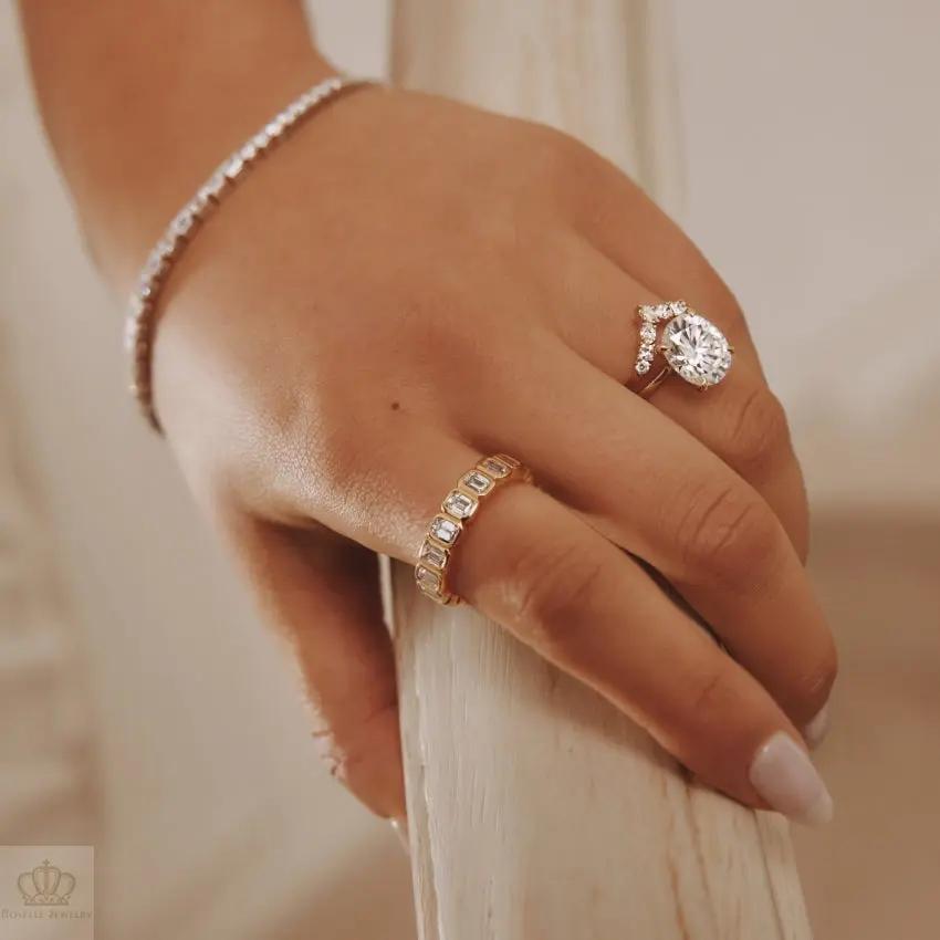 Desirée Contoured Wedding Band Ring - LR108 Camélia™