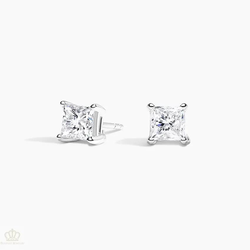 DC005 - [Setting Only] Four Prong Princess Diamond Stud Earrings CHARLISA™