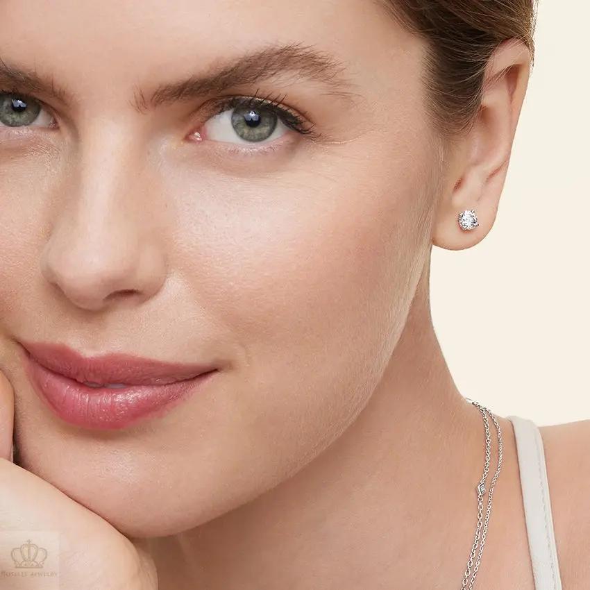 DC003 - [Setting Only] Four Prong Round Diamond Stud Earrings CHARLISA™