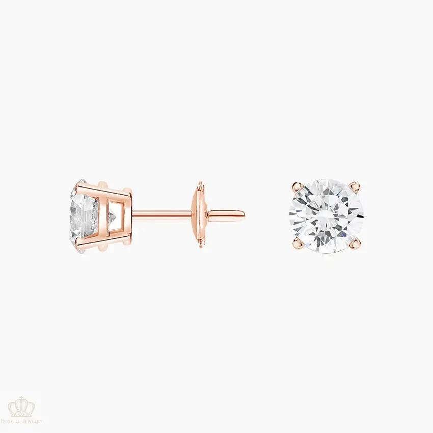 DC003 - [Setting Only] Four Prong Round Diamond Stud Earrings CHARLISA™