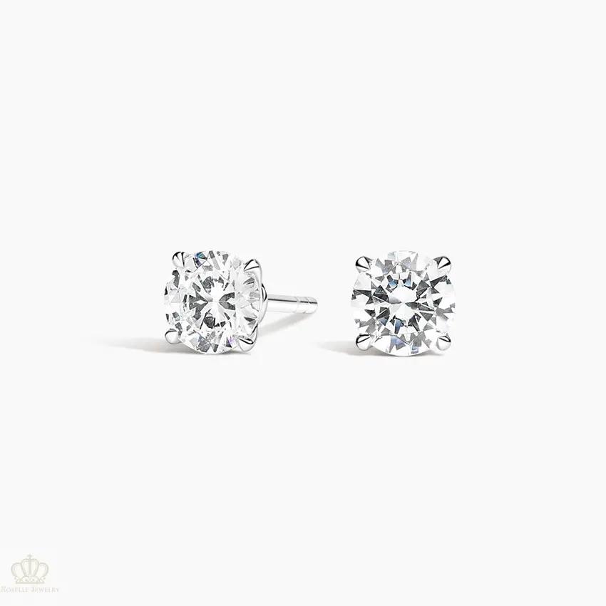 DC007 - [Setting Only] Four Claw Prong Round Diamond Stud Earrings CHARLISA™