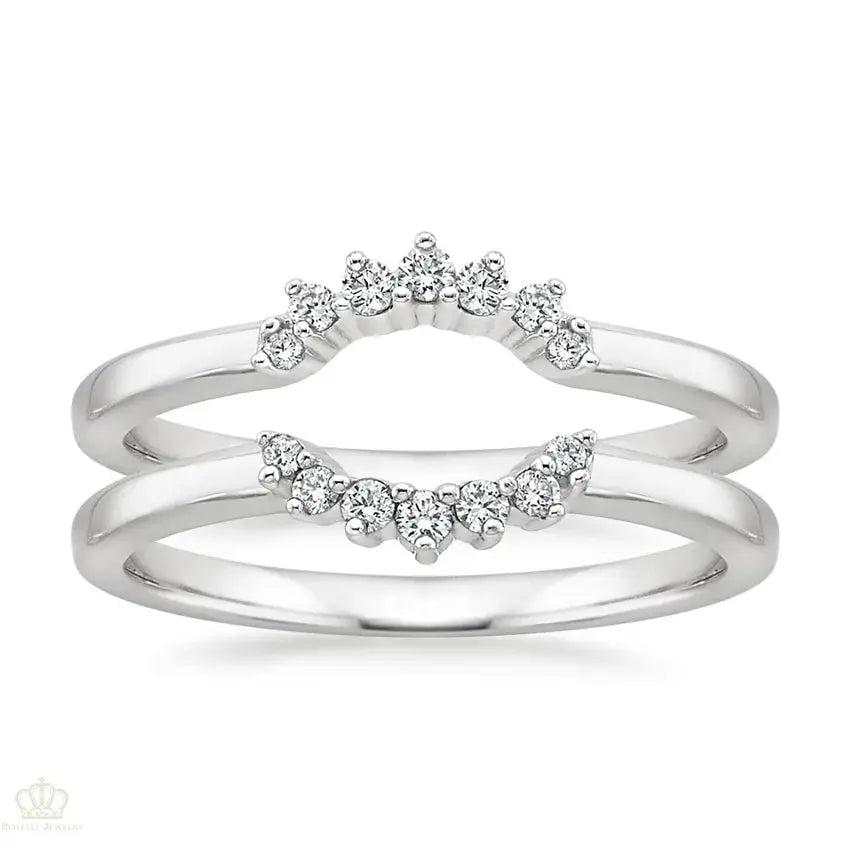 Crescent Nested Wedding Band Ring - LR107 Camélia™