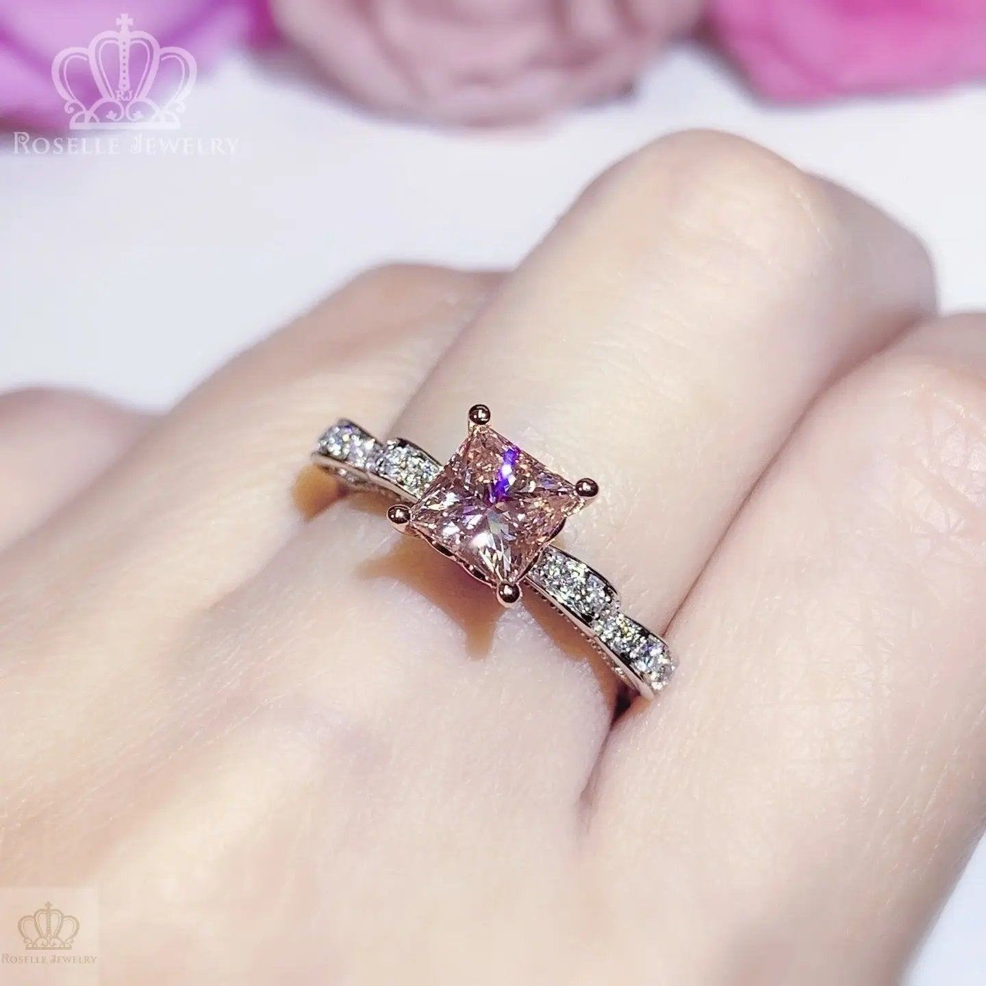 KTB6 - [Setting Only] Side Stone Diamond Bow Engagement Ring CHARLISA™