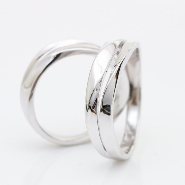 Unique Couple Wedding Ring Set - WM46
