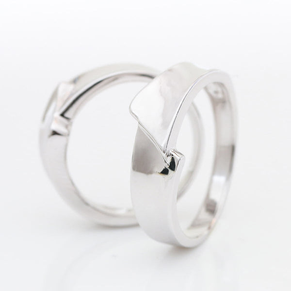 Unique Couple Wedding Ring Set - WM50