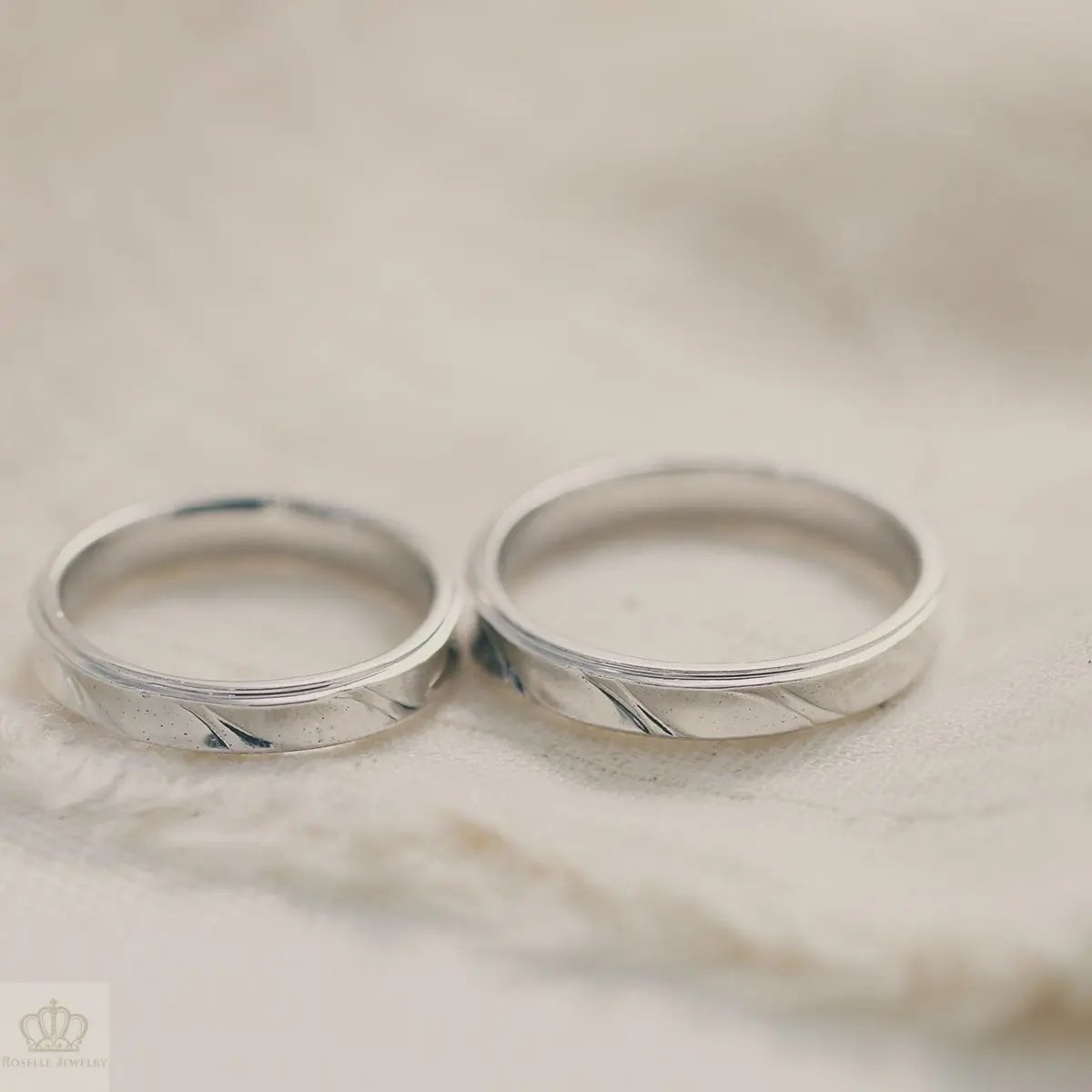 Unique Couple Wedding Ring Set - WM53 CHARLISA™