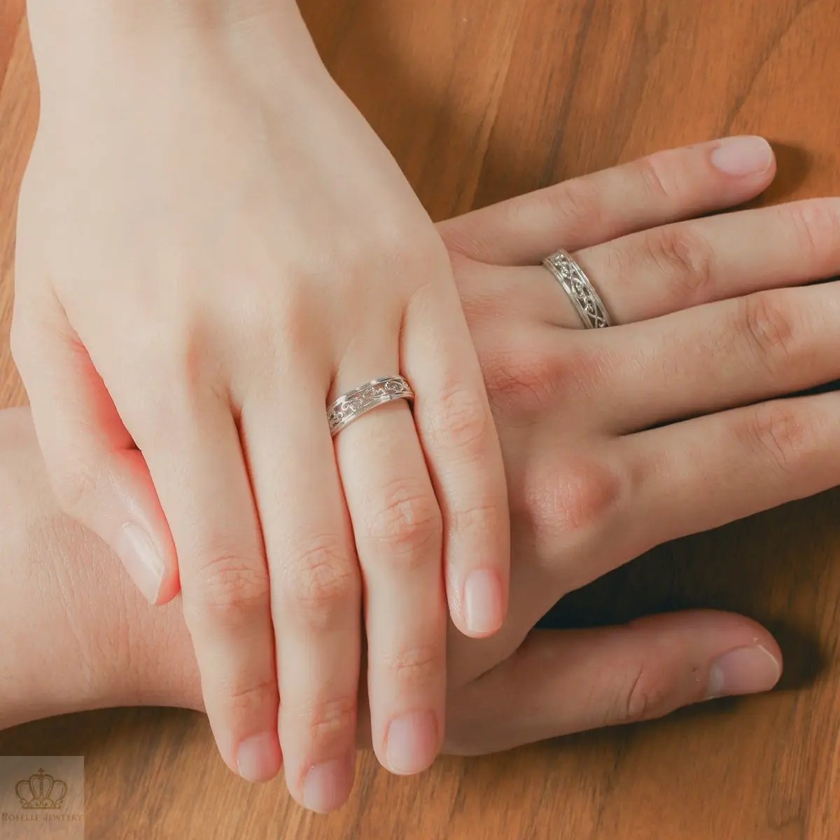 Unique Couple Wedding Ring Set - WM54 CHARLISA™