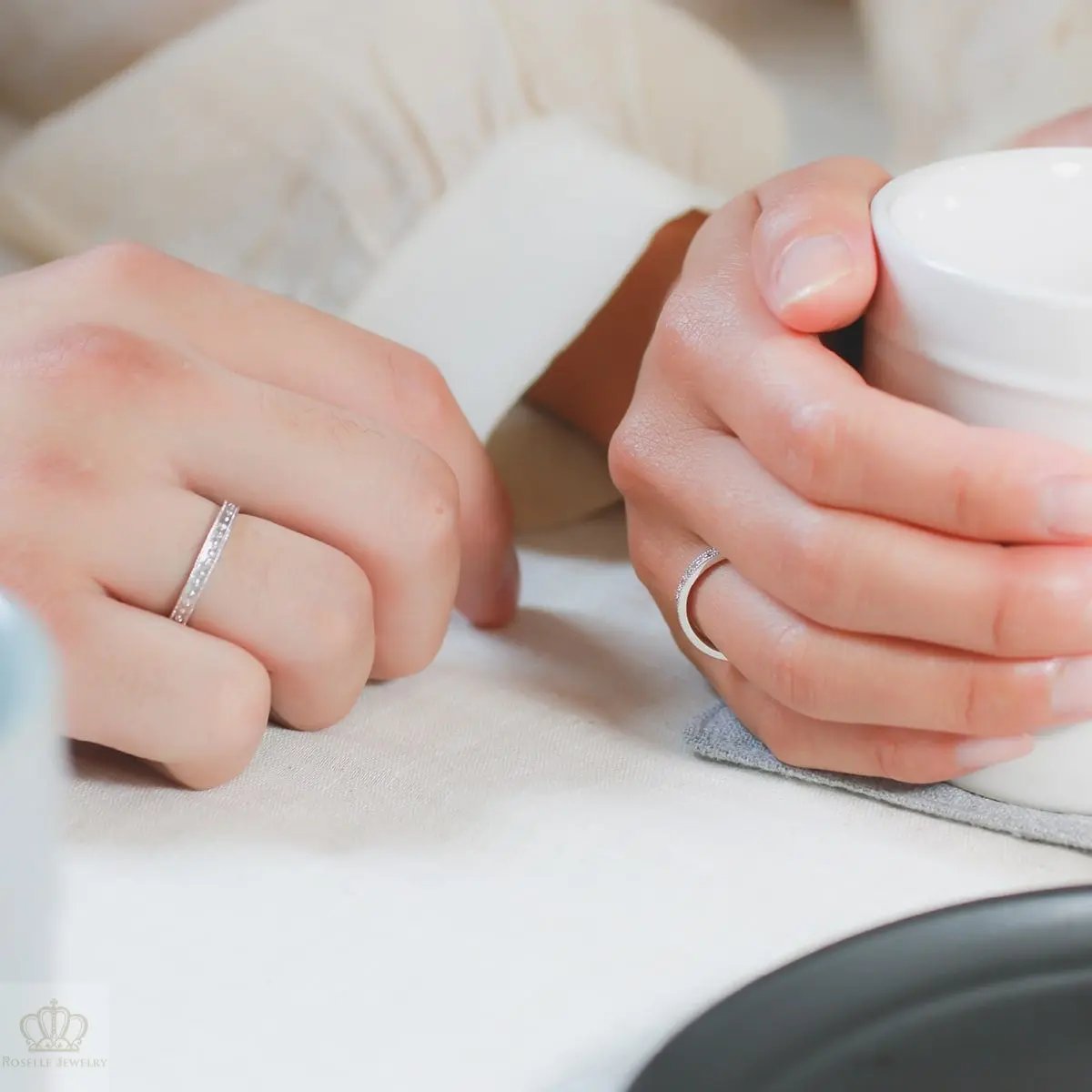 Unique Couple Wedding Ring Set - WM62 CHARLISA™