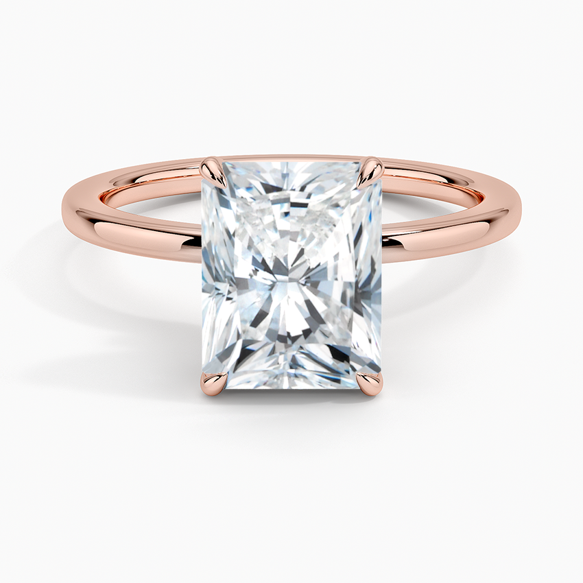 Radiant Secret Halo Diamond Engagement Ring [Setting Only] - EC105R CHARLISA™