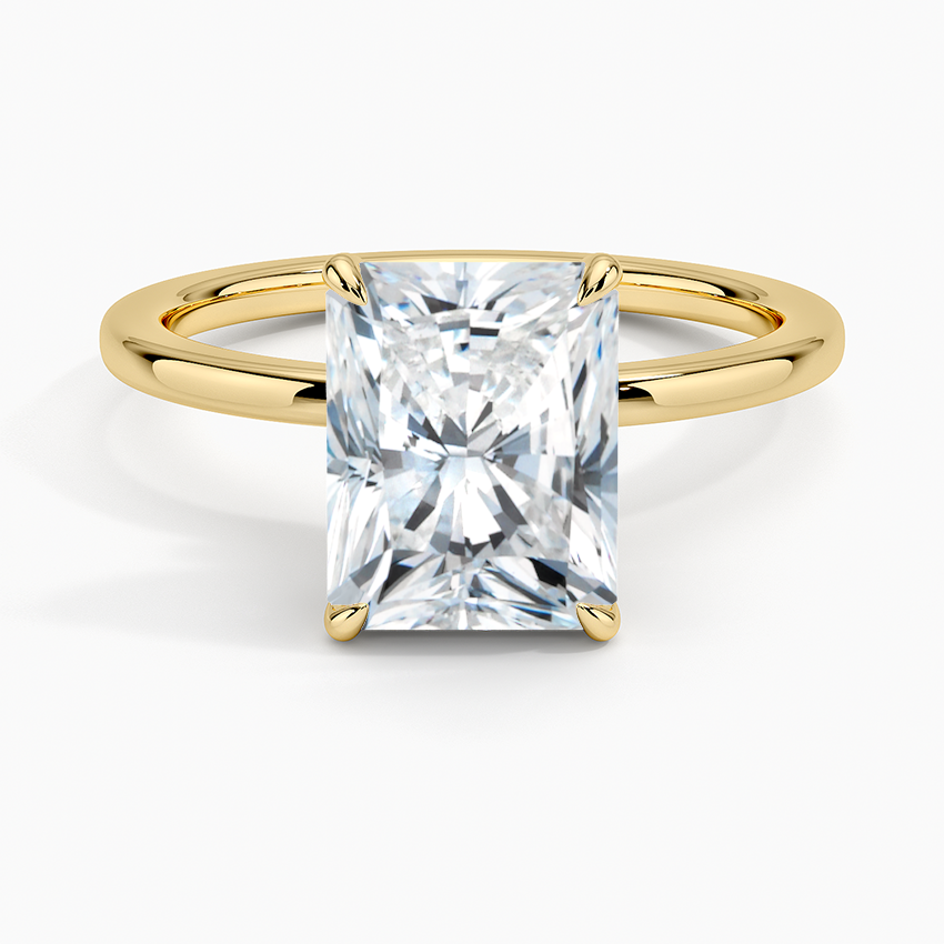 Radiant Secret Halo Diamond Engagement Ring [Setting Only] - EC105R CHARLISA™