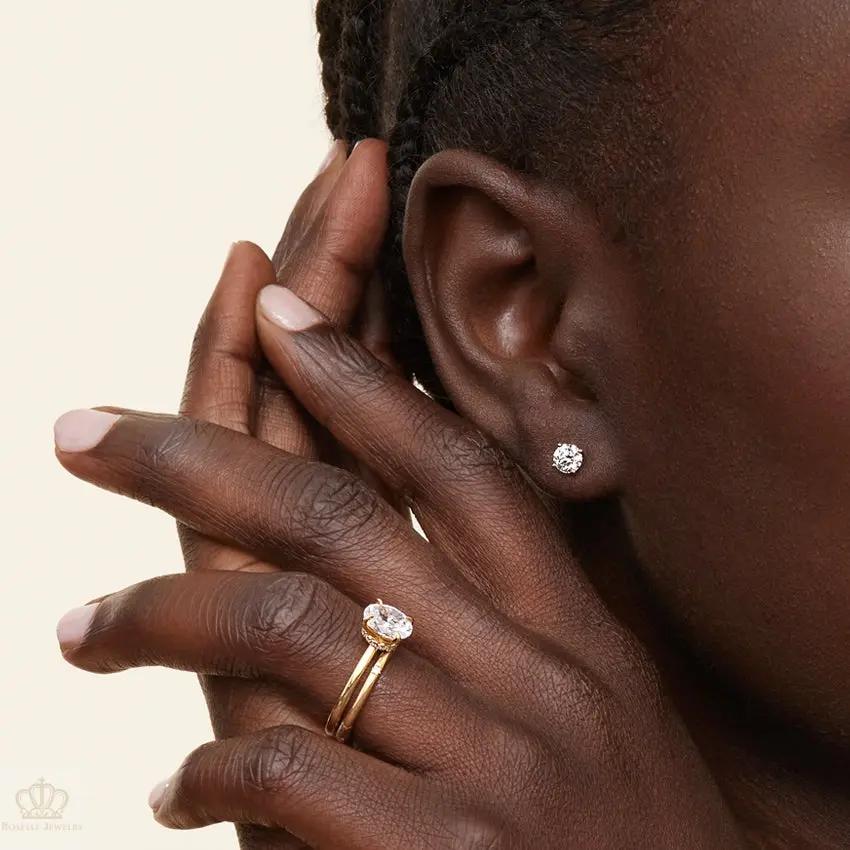 Radiant Secret Halo Diamond Engagement Ring [Setting Only] - EC105R CHARLISA™