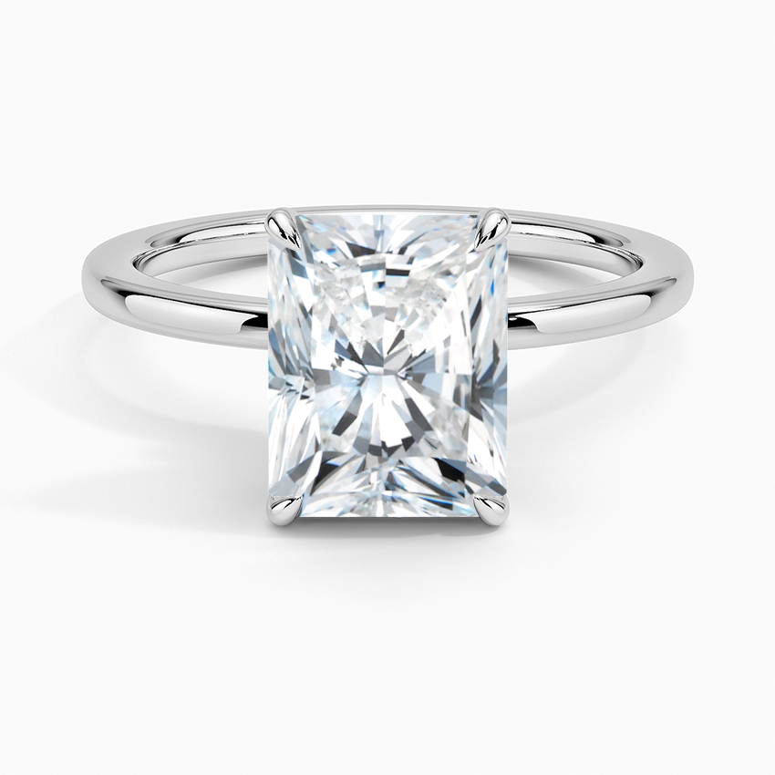 Radiant Secret Halo Diamond Engagement Ring [Setting Only] - EC105R CHARLISA™