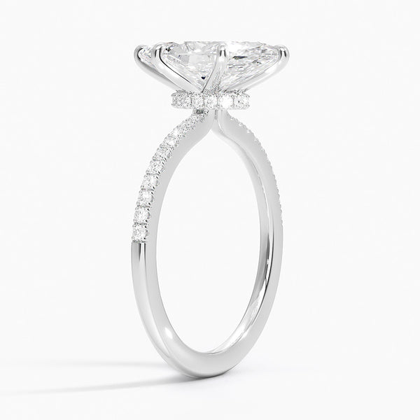 Marquise Petite Demi Diamond Engagement Ring [Setting Only] - EC109M