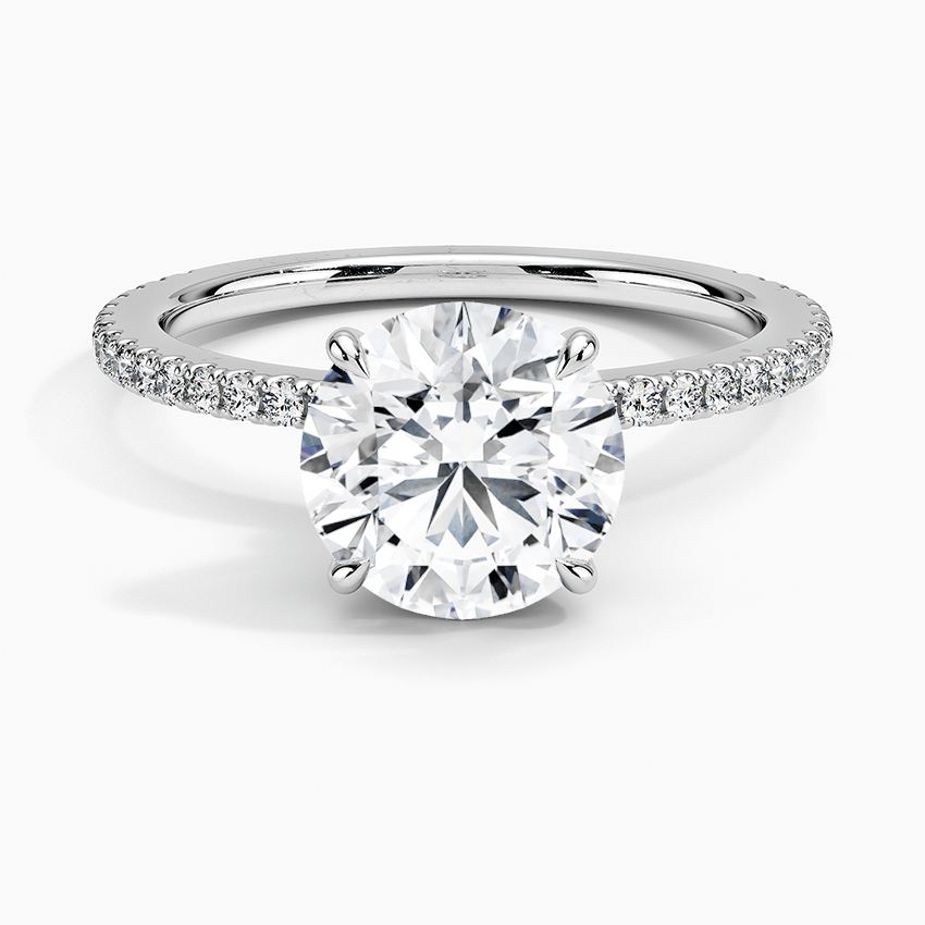 Round Demi Diamond Engagement Ring [Setting Only] - EC110 CHARLISA™