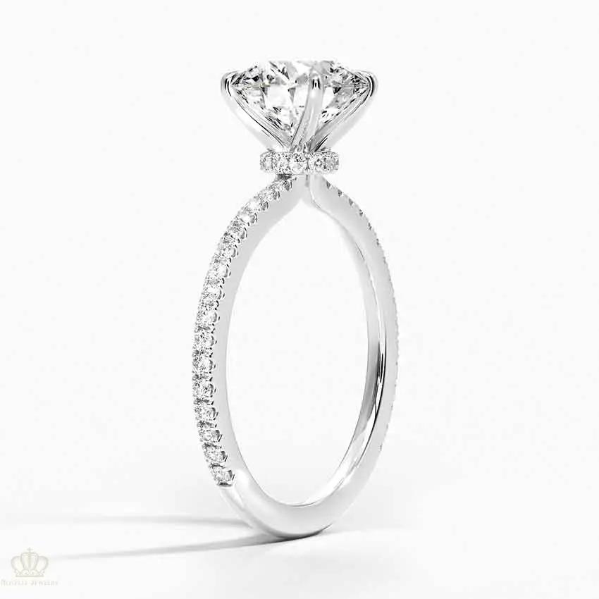 Round Demi Diamond Engagement Ring [Setting Only] - EC110 CHARLISA™