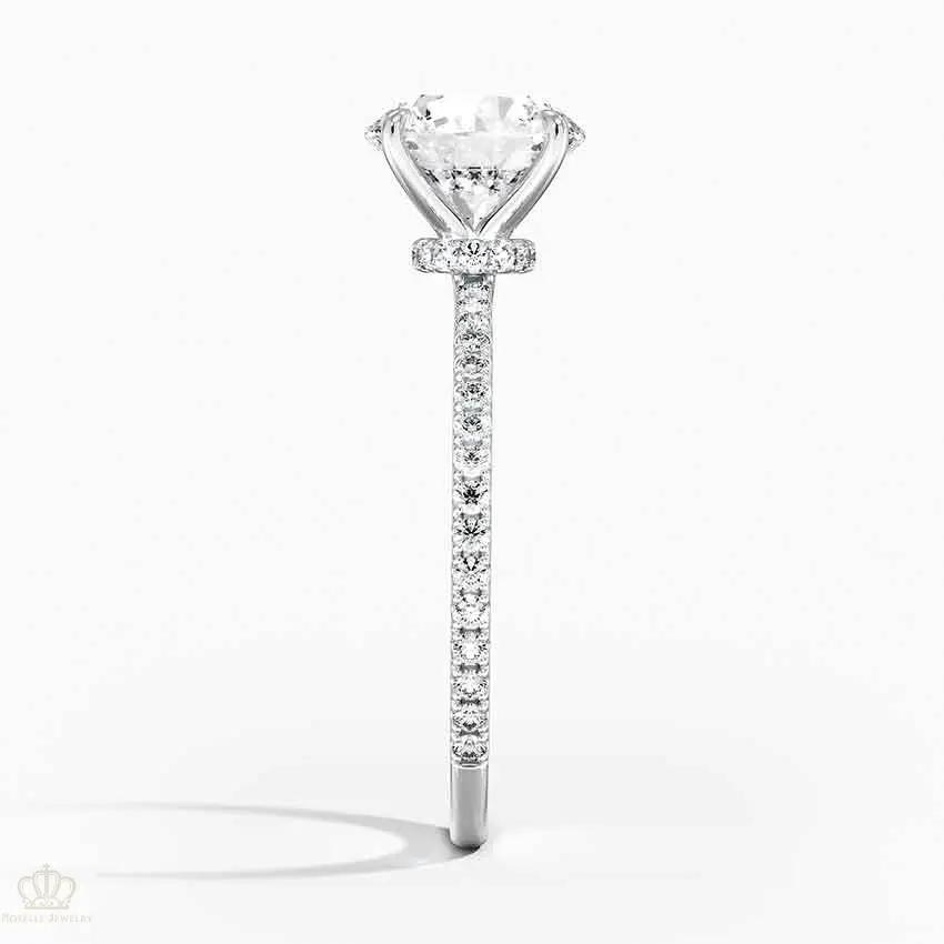 Round Demi Diamond Engagement Ring [Setting Only] - EC110 CHARLISA™