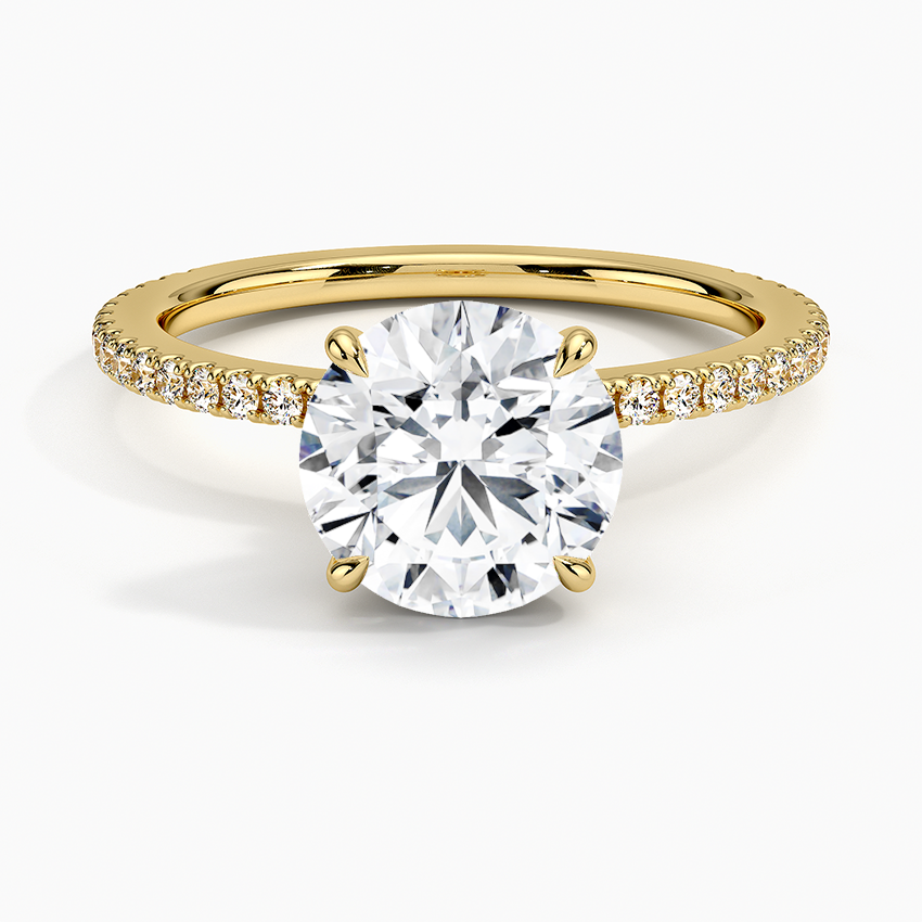 Round Demi Diamond Engagement Ring [Setting Only] - EC110 CHARLISA™
