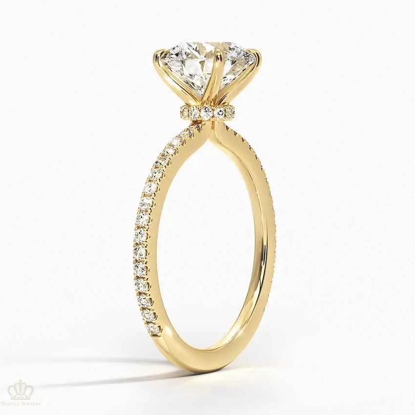 Round Demi Diamond Engagement Ring [Setting Only] - EC110 CHARLISA™