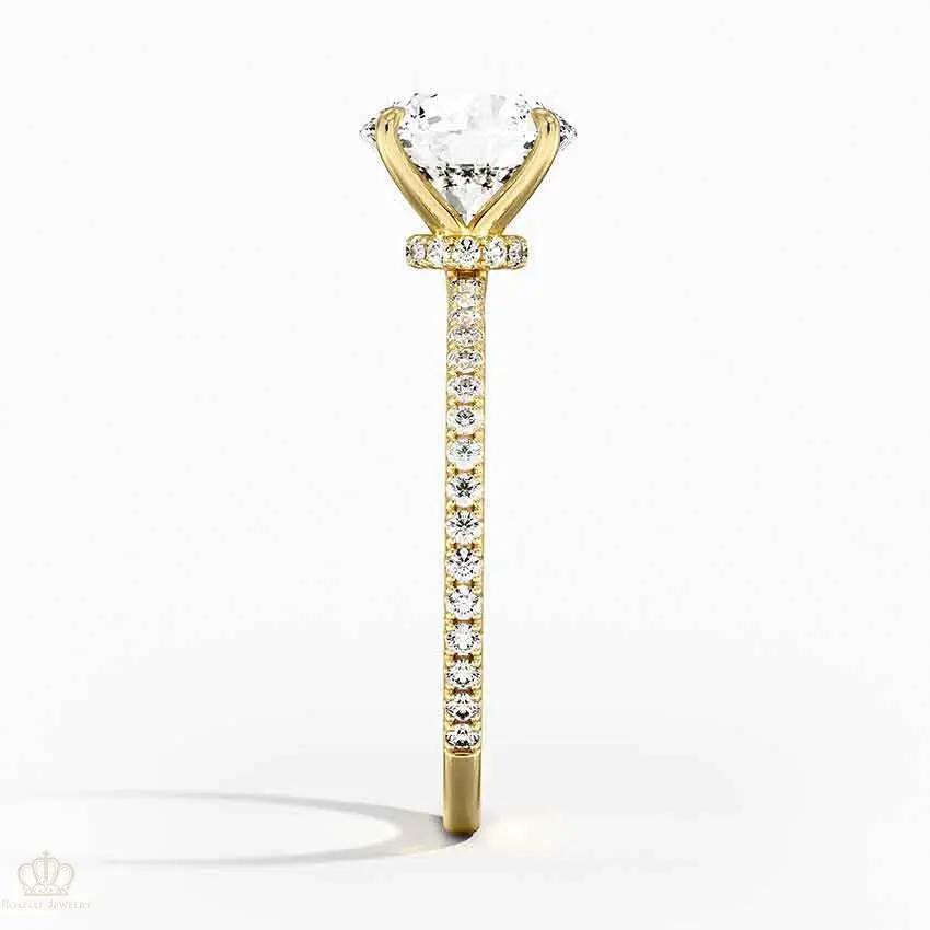 Round Demi Diamond Engagement Ring [Setting Only] - EC110 CHARLISA™