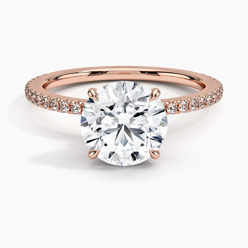 Round Demi Diamond Engagement Ring [Setting Only] - EC110 CHARLISA™