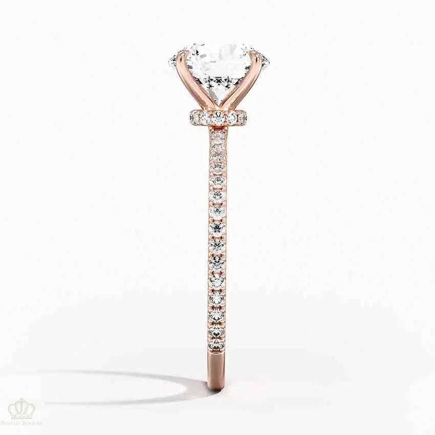 Round Demi Diamond Engagement Ring [Setting Only] - EC110 CHARLISA™