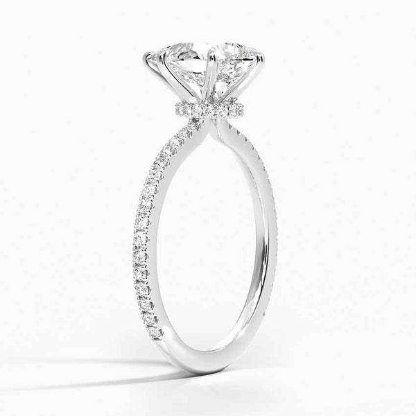 Pear Demi Diamond Engagement Ring [Setting Only] - EC110P