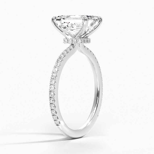 Emerald Demi Diamond Engagement Ring [Setting Only] - EC110E