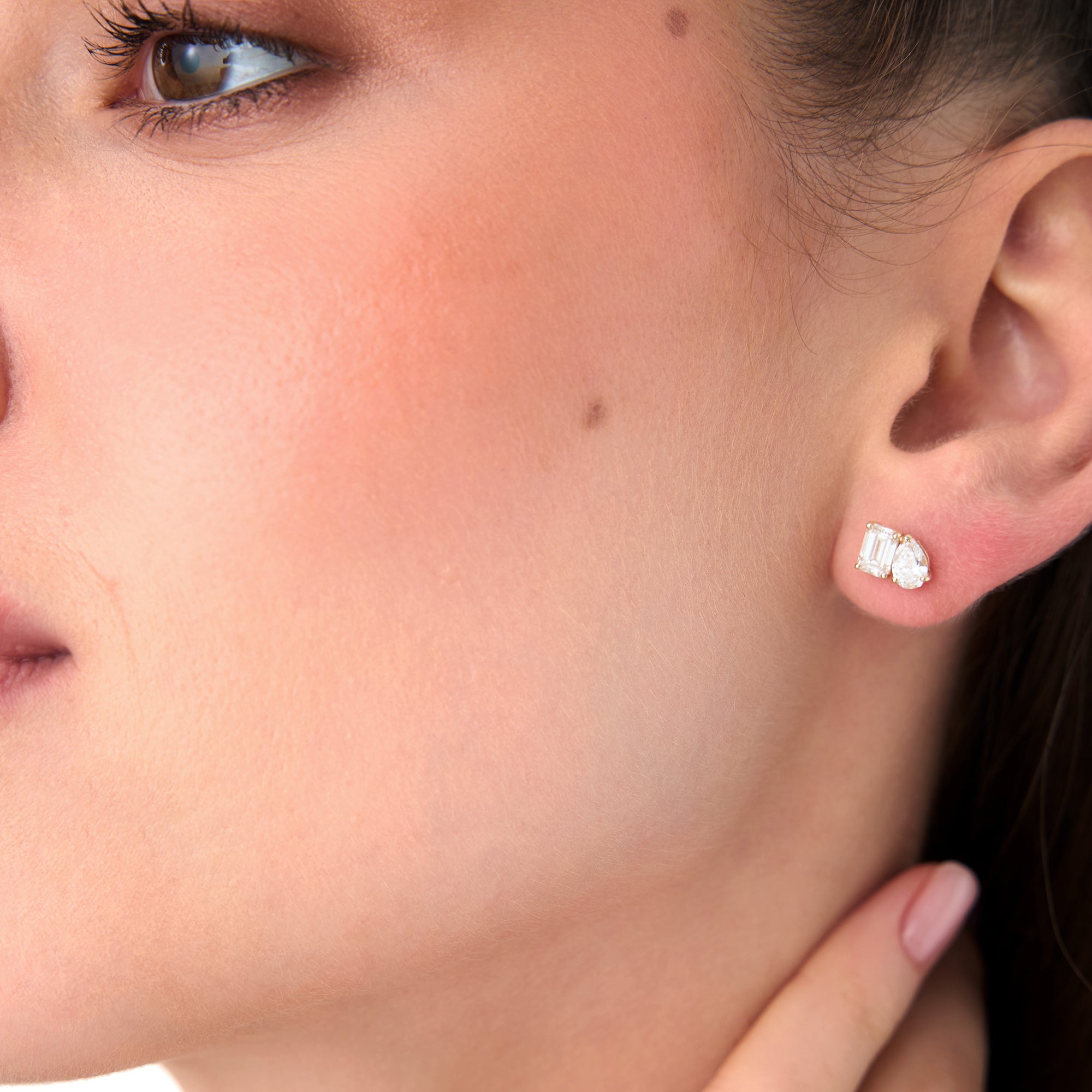 OBFJ0571 - 1.80 ctw 14k Toi et Moi Lab Grown Diamond Studs - Gemma 3