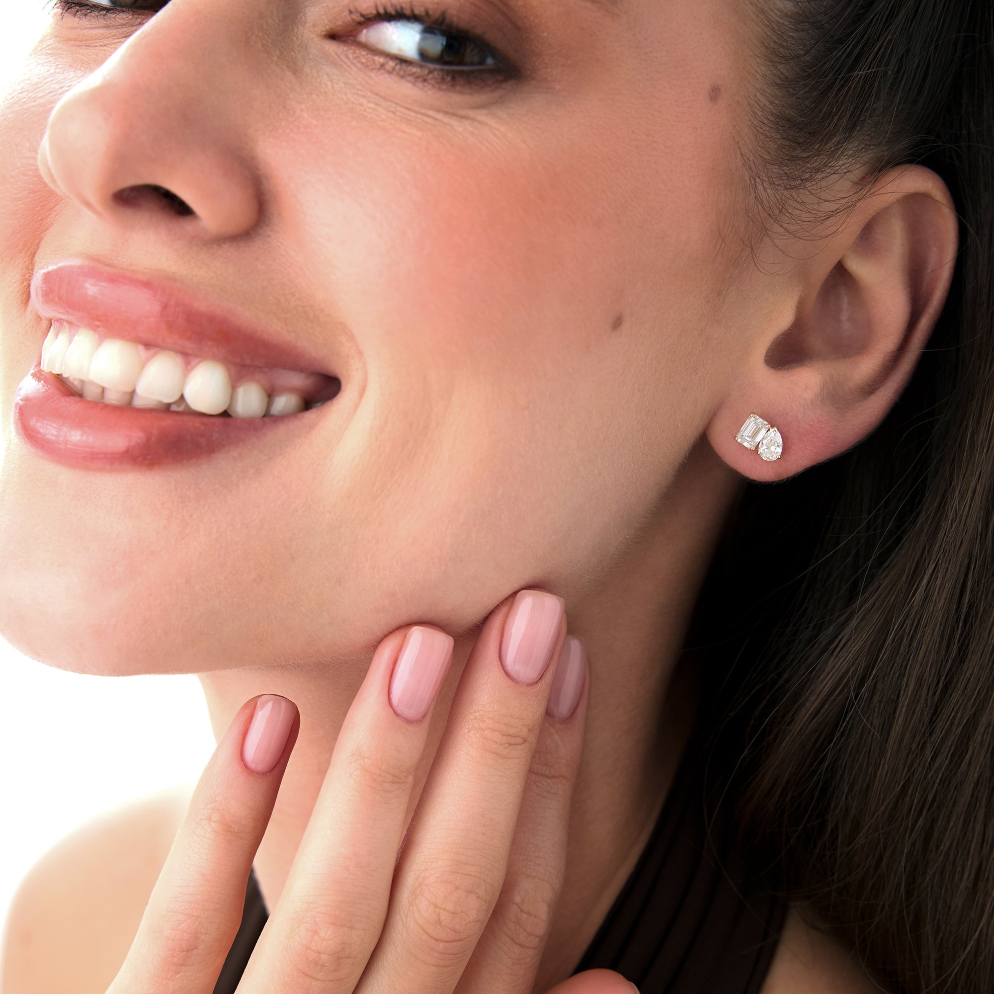 OBFJ0571 - 1.80 ctw 14k Toi et Moi Lab Grown Diamond Studs - Gemma 2
