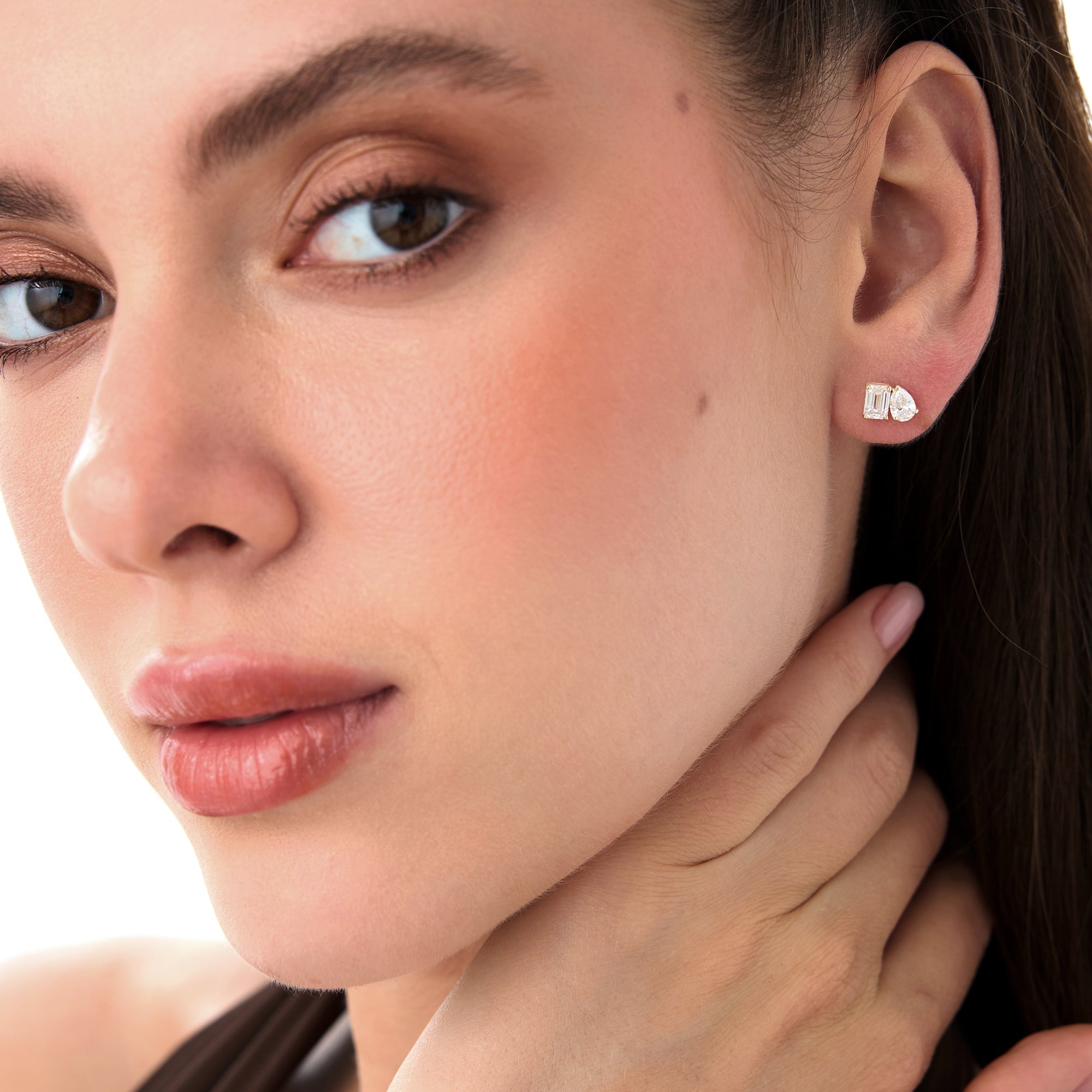 OBFJ0571 - 1.80 ctw 14k Toi et Moi Lab Grown Diamond Studs - Gemma 4