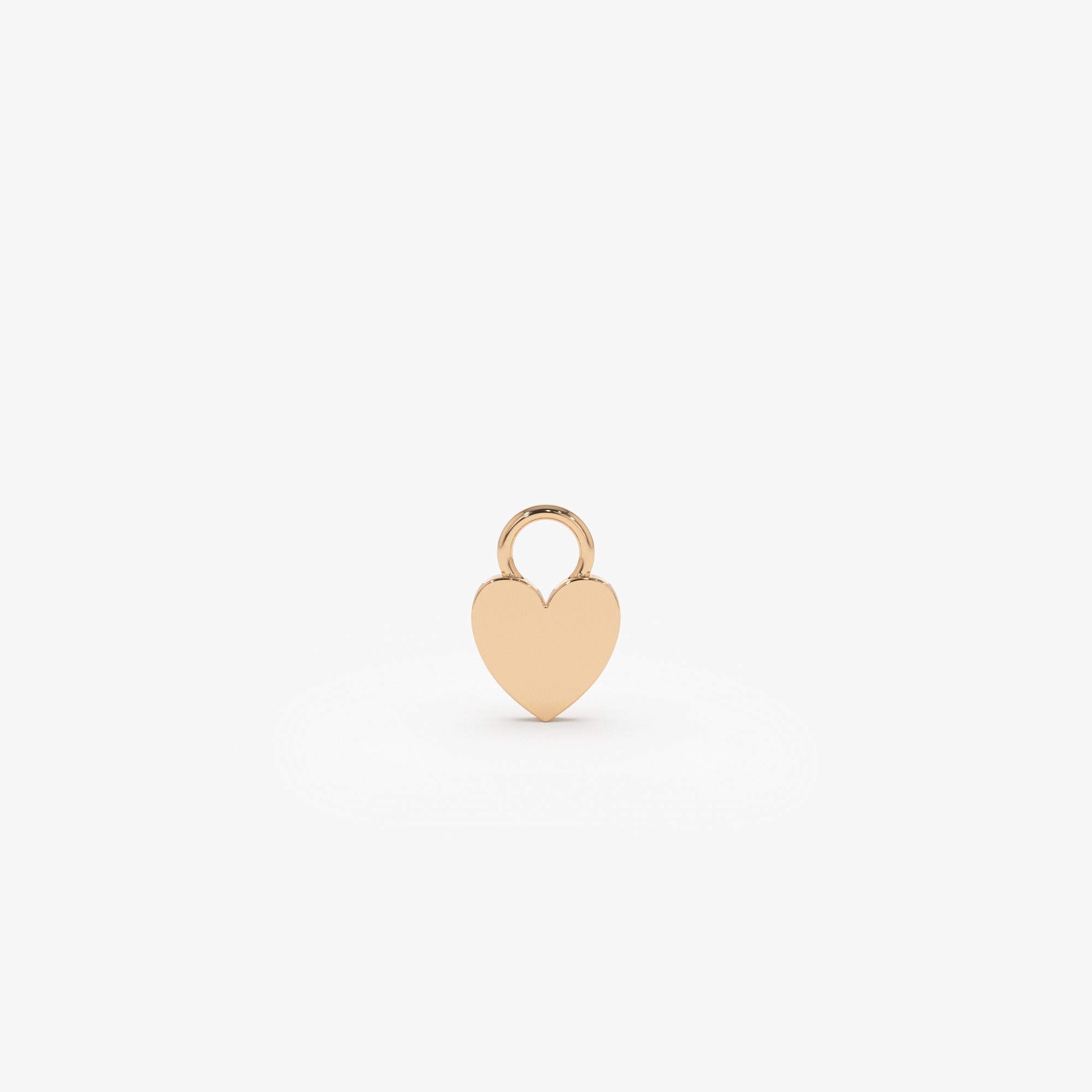OBFJ1059 - 14k Flat Heart Hoop Charm 3