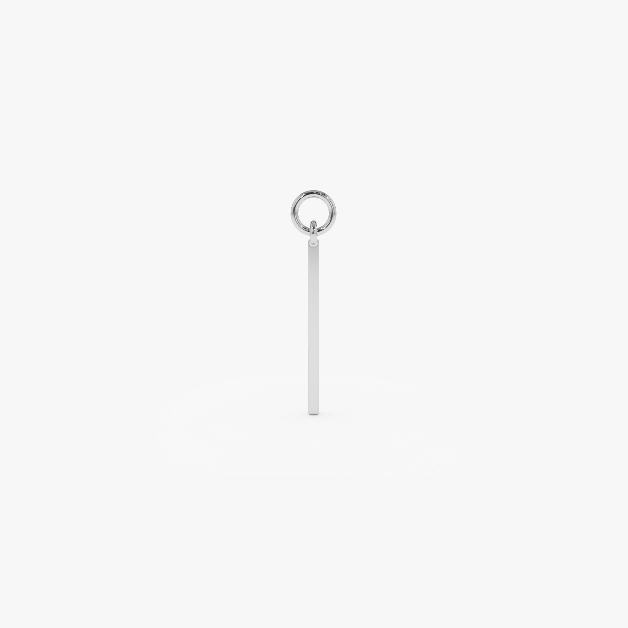 OBFJ1053 - 14k Solid Bar Hoop Charm 5