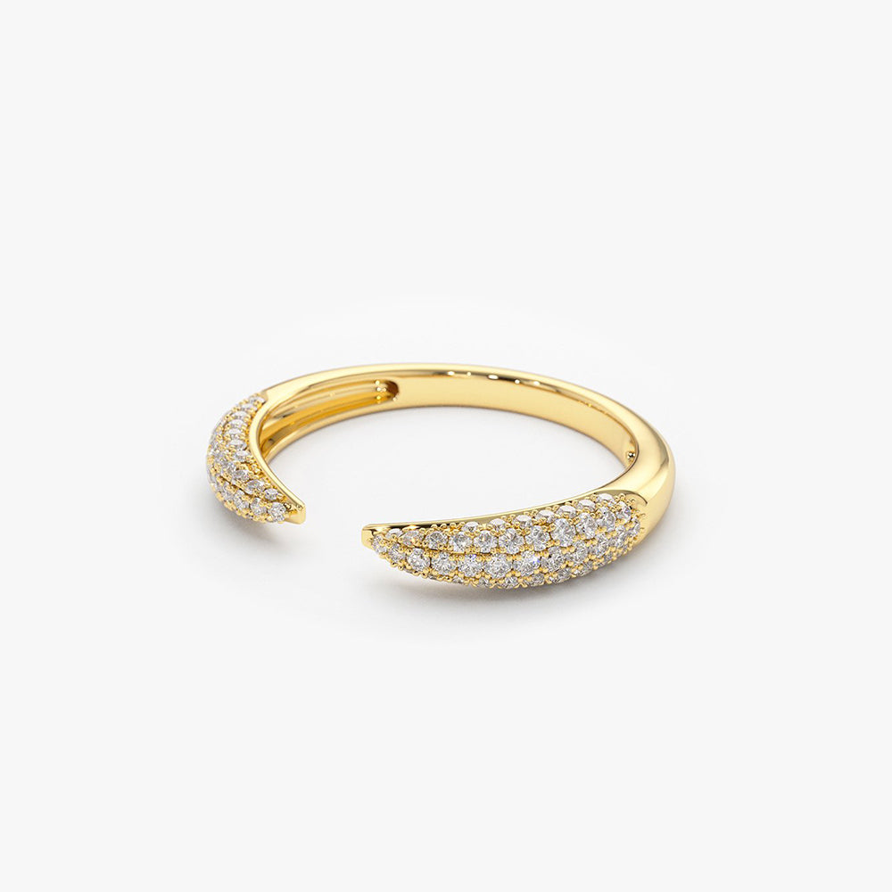 OBFJ1948 - 14k Diamond Claw Ring 7