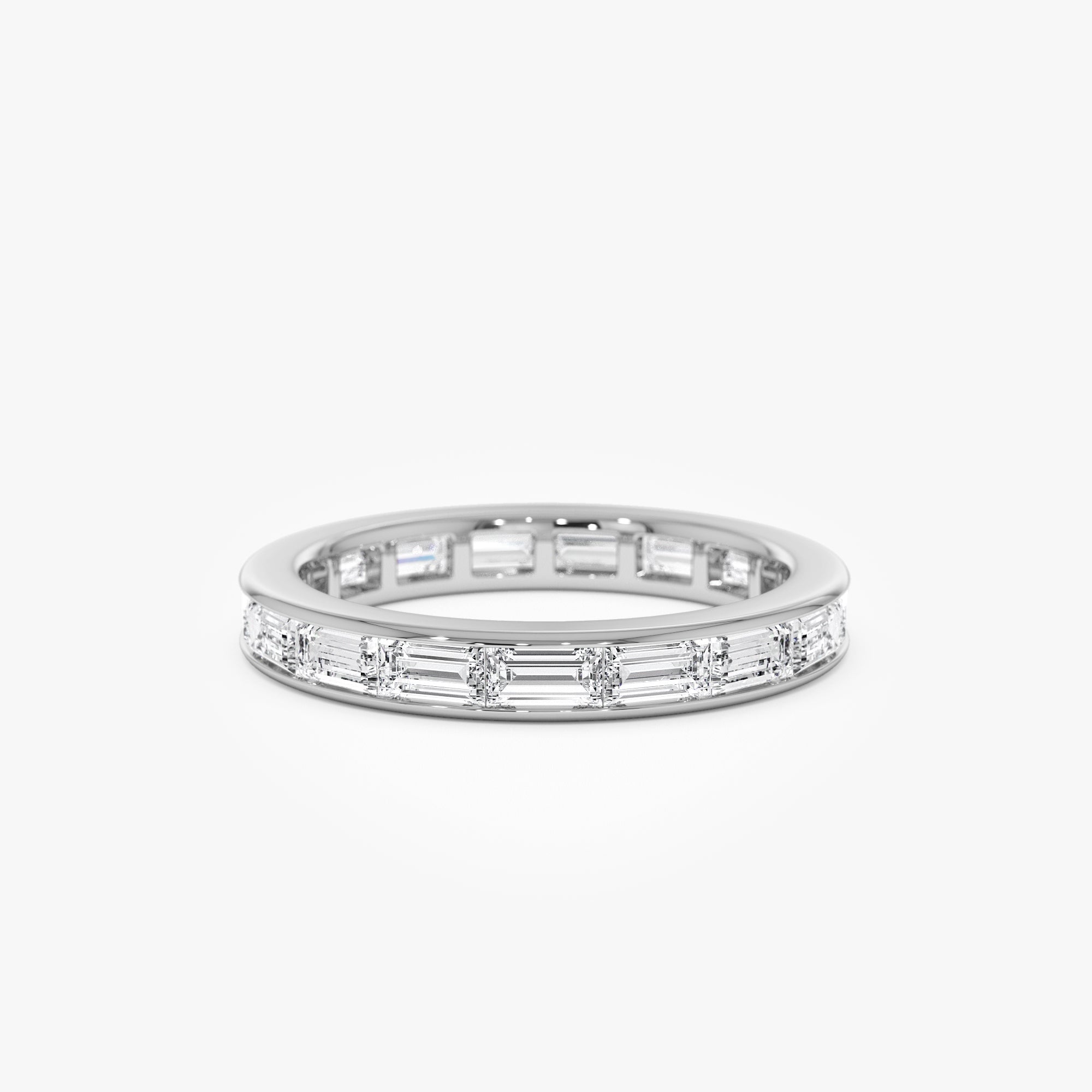 OBFJ1020 - 1.6 ctw 14k East to West Setting Full Eternity Baguette Lab Grown Diamond Ring - Layla 5