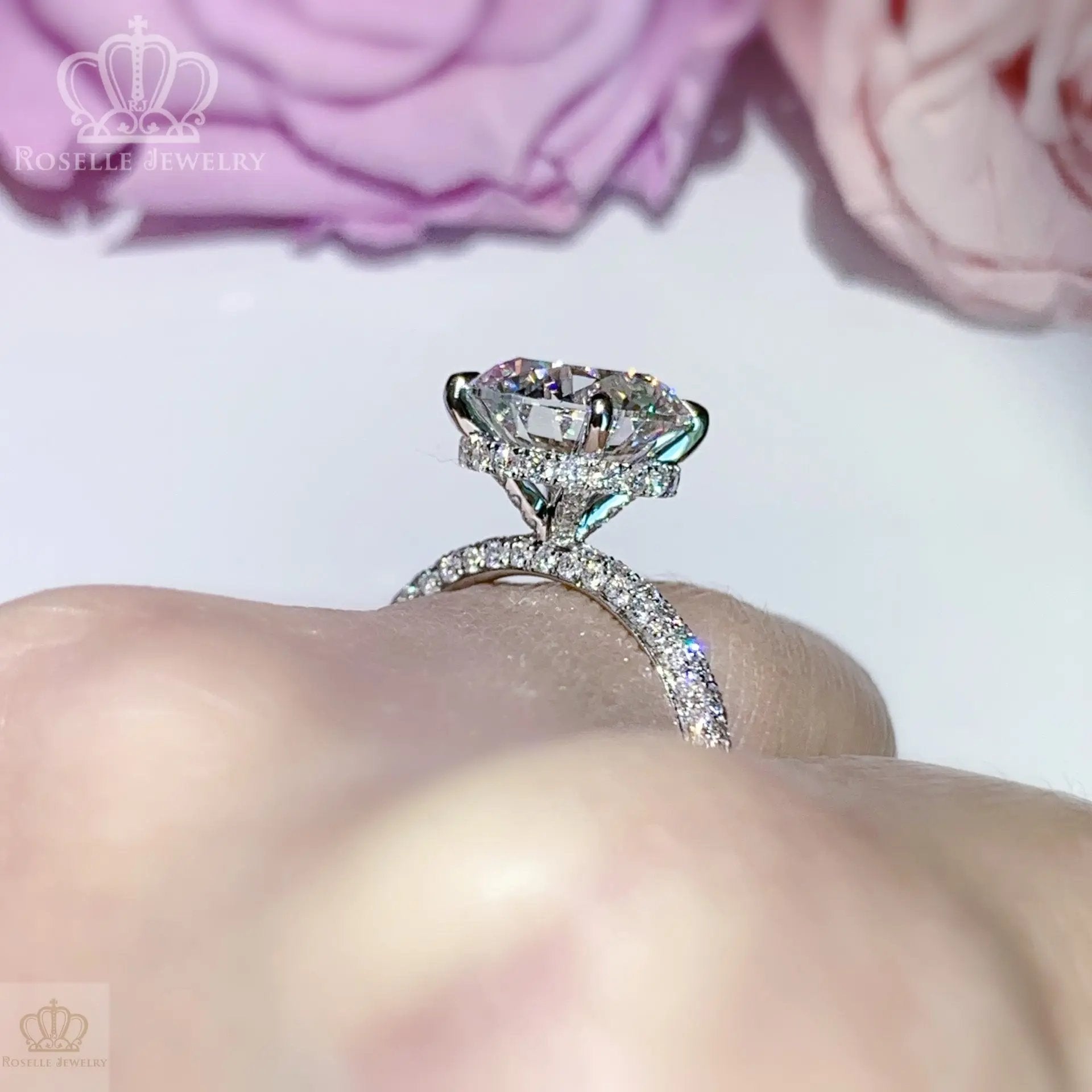 Poetry of Love Enchanting Side Stone Diamond Engagement Ring - LGV006 CHARLISA™