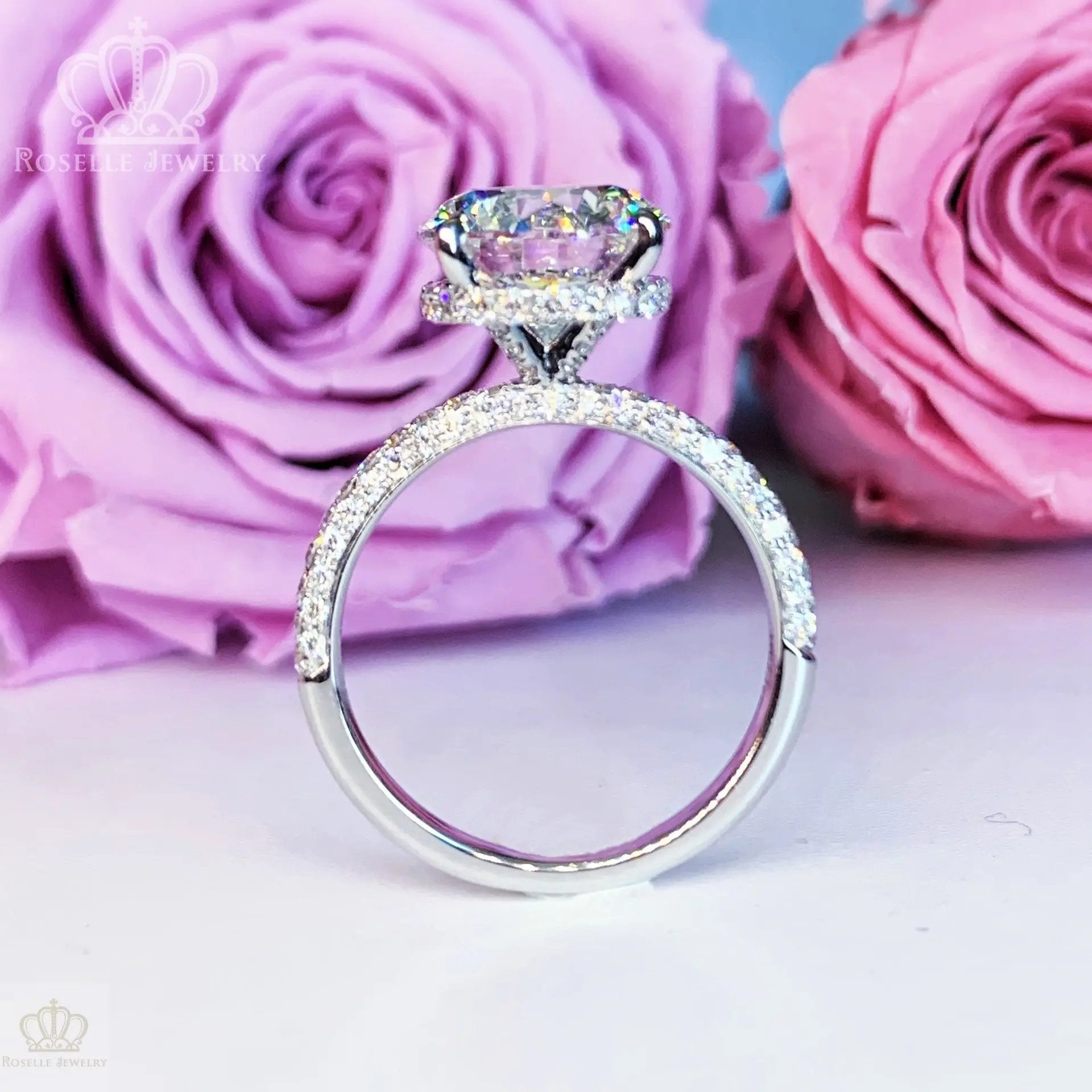 Poetry of Love Enchanting Side Stone Diamond Engagement Ring - LGV006 CHARLISA™