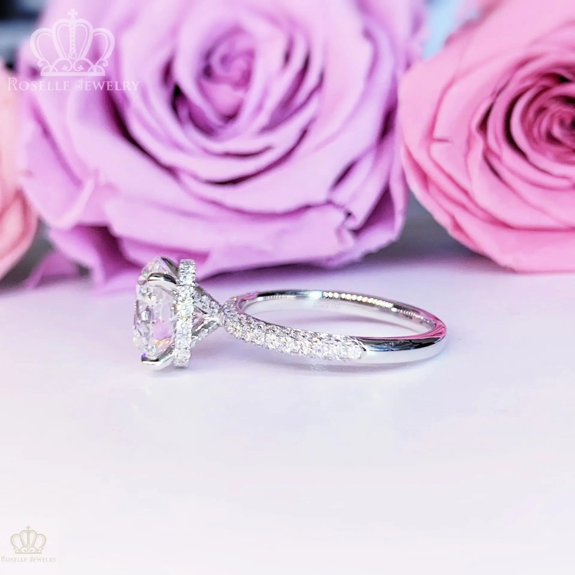 Poetry of Love Enchanting Side Stone Diamond Engagement Ring - LGV006 CHARLISA™