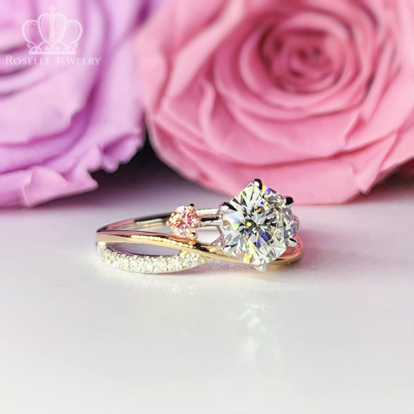 INSTOCK Cross 18K Two Tone GOLD Diamond Engagement Ring - LGR125